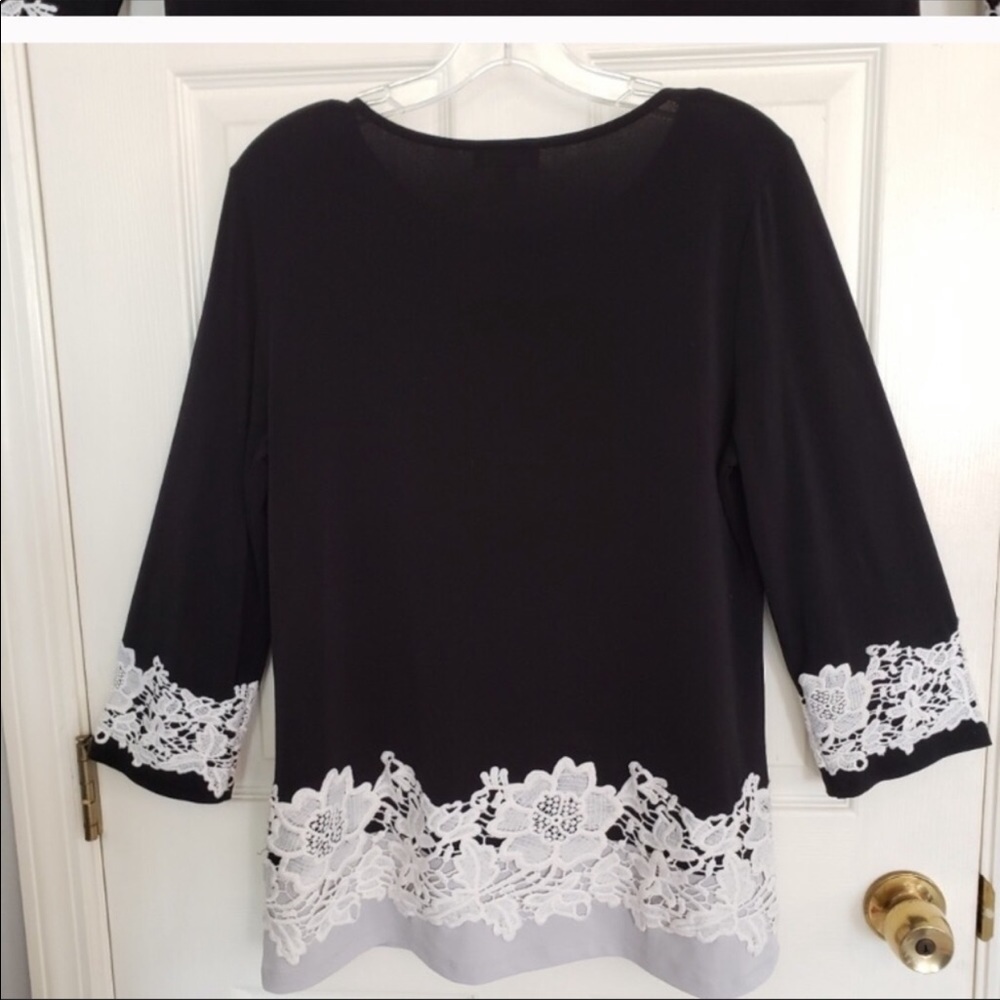 Lace-trim Tunic